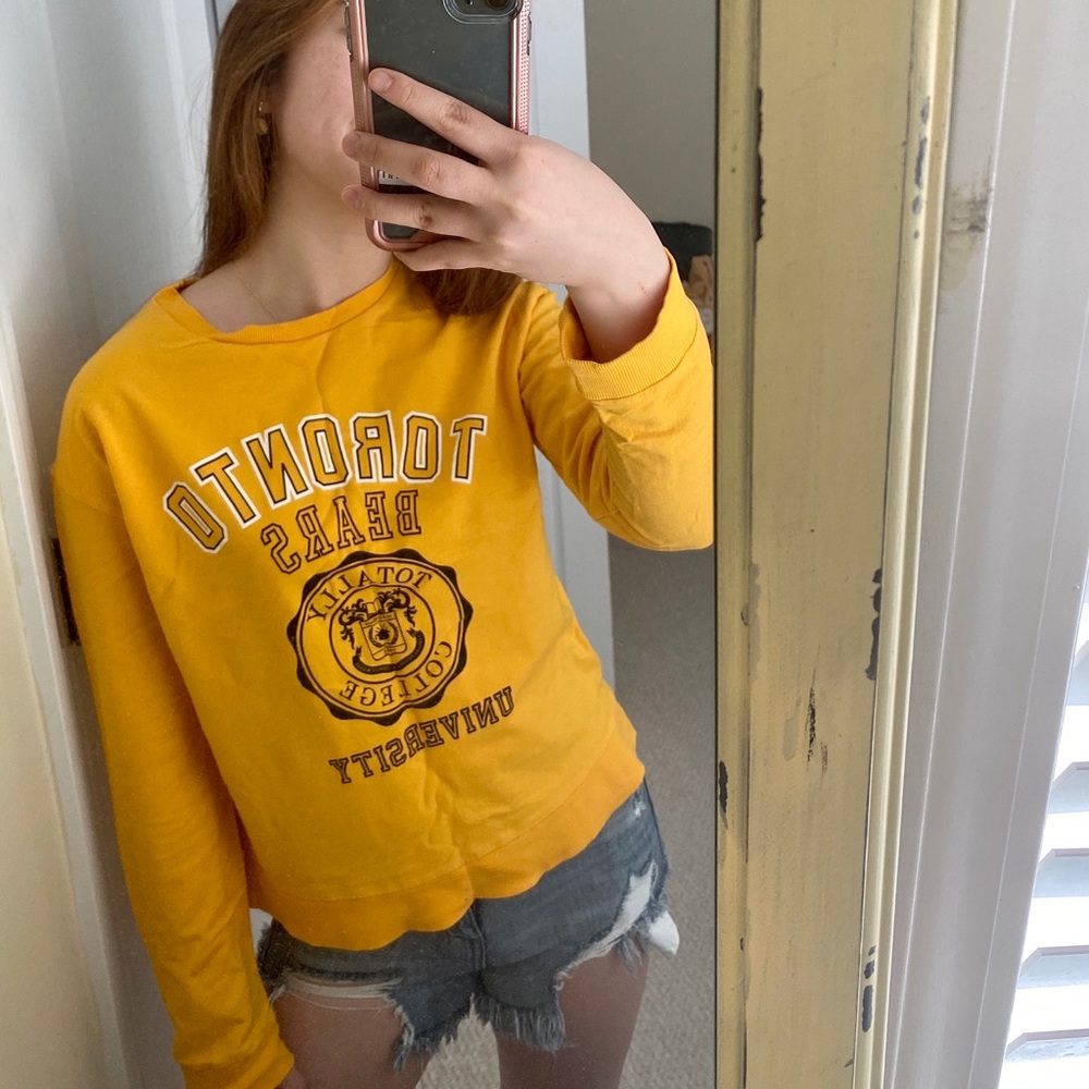 Yellow thin crewneck from H&M ✨